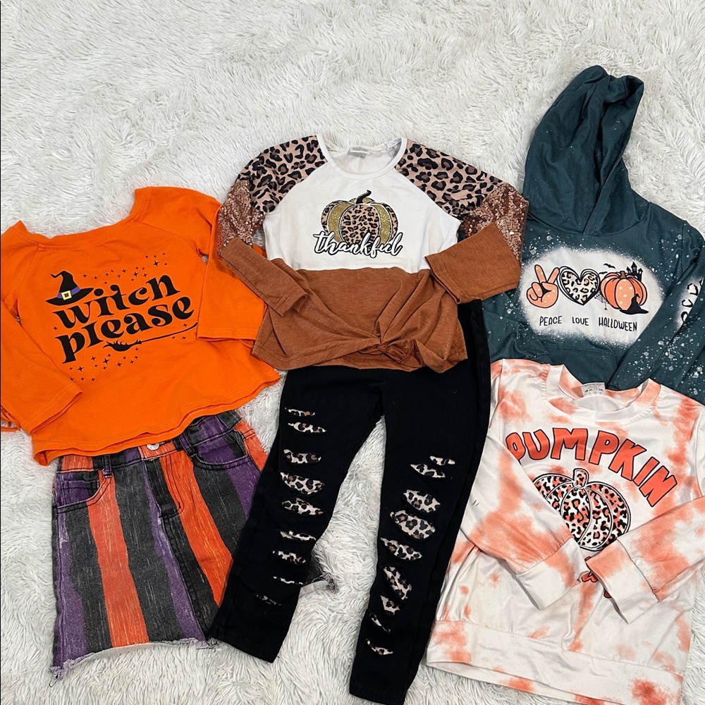 🦆 Sparkle In Pink Halloween/Fall Outfits Size 5T